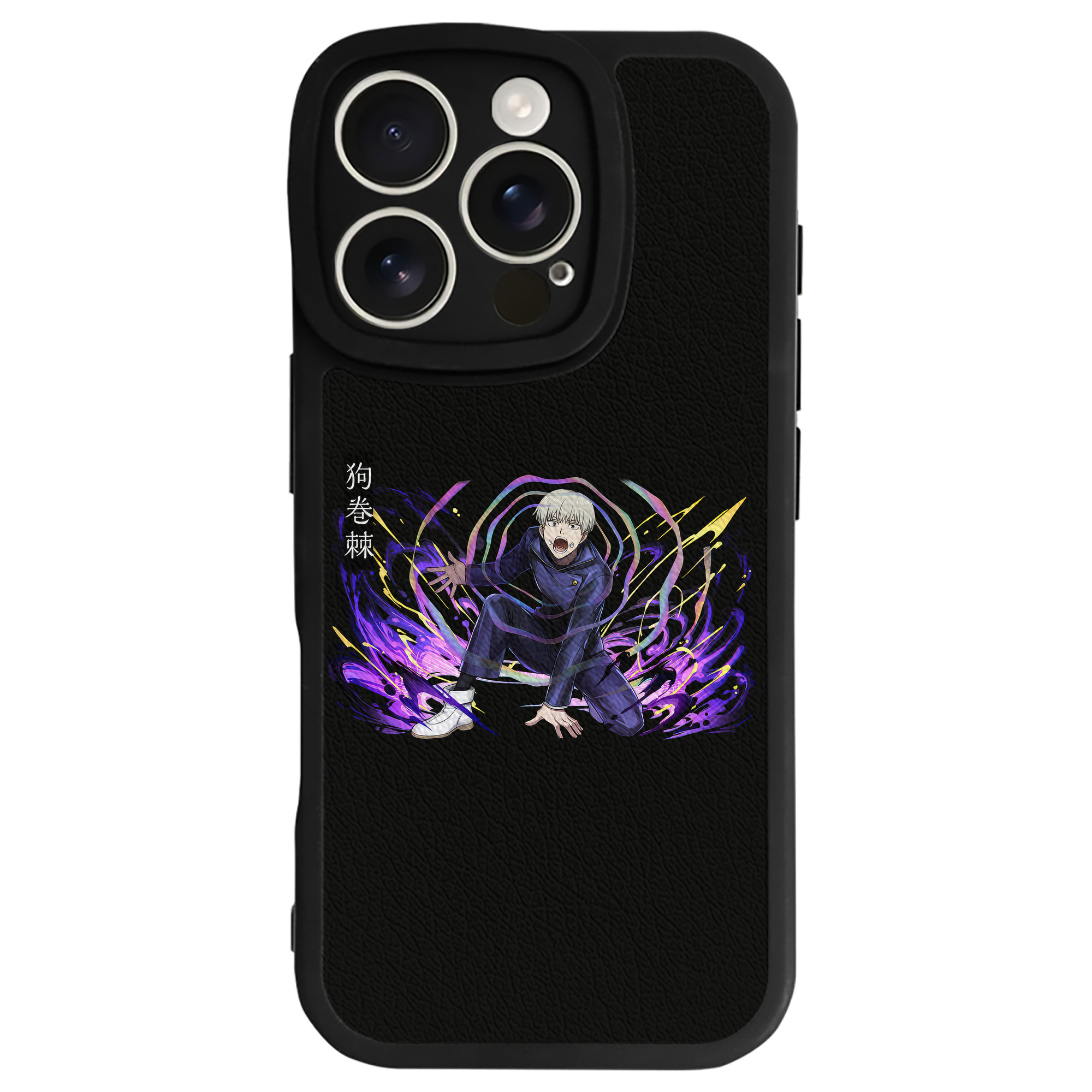 （画像用） 呪術廻戦 Jujutsu Kaisen 【iPhone 16シリーズ対応】シリコンスマホケース（レザー調） 材質：シリコン